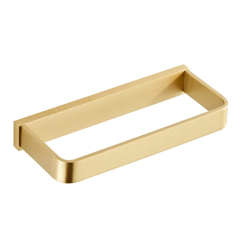 

Nordic Japanese brass towel ring bathroom Brass finish towel bar bathroom rack hotel simple bathroom pendant