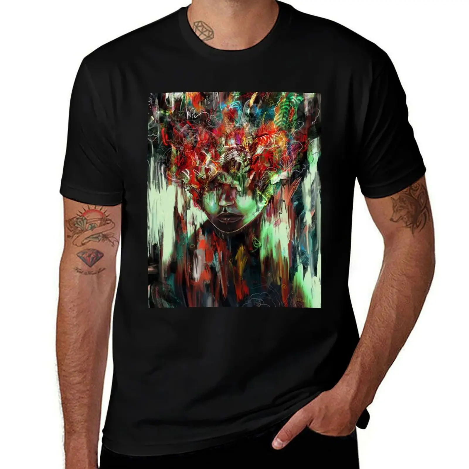 Chaotic Mind T-Shirt anime t shirts for man man t shirt cotton T-Shirt