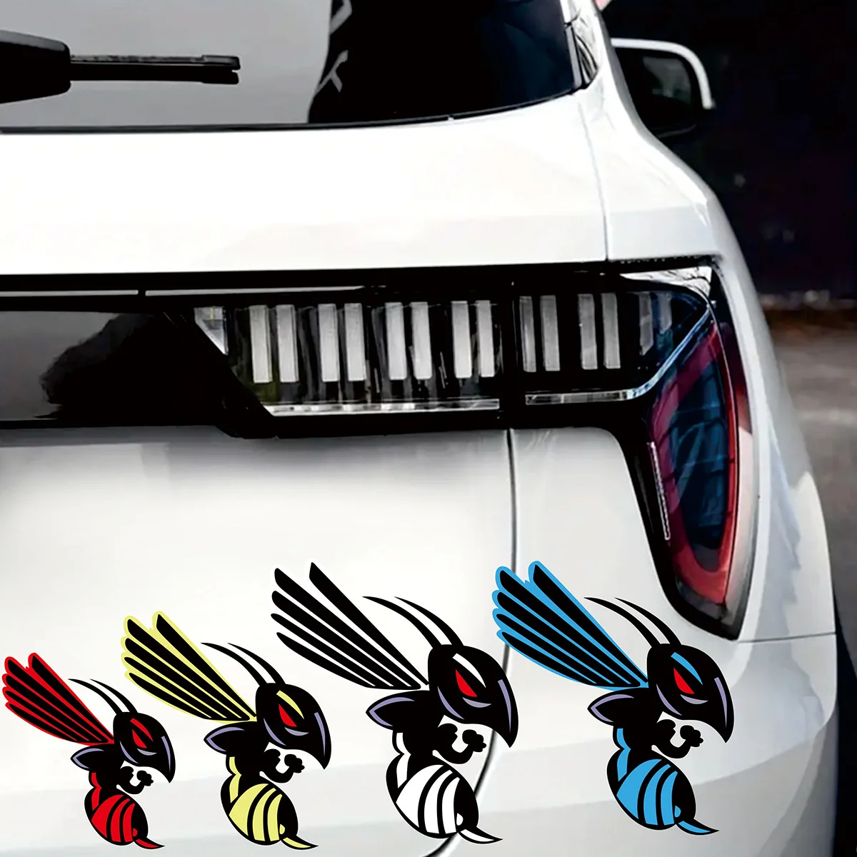 

2 шт. наклейки для автомобиля «Шмель»-светоотражающие креативные наклейки для декора модификации автомобиля/электрического мотоцикла