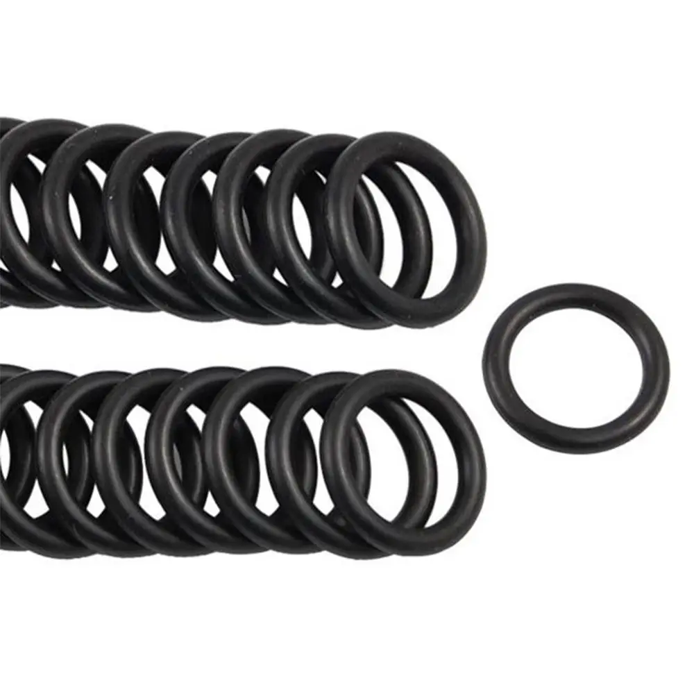 100X Black Rubber O-Rings for Worms Wacky Rig O-Ring Tool Fishing Bite Indicator