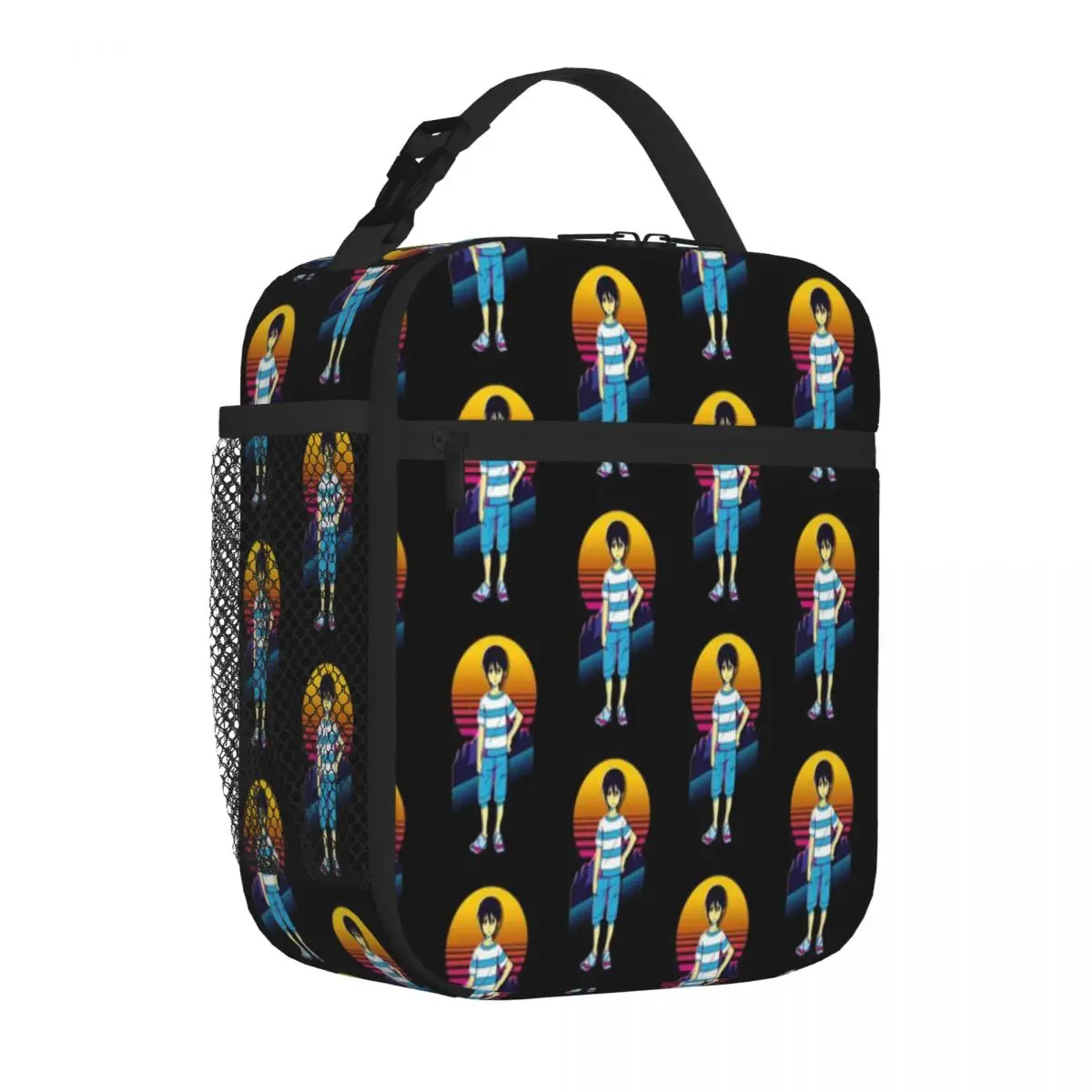 Hot Sale Orbital Children - Touya Sagami 80s Retro Outdoor Style Insulated Snack Tote Beach Outing Lunch Tote