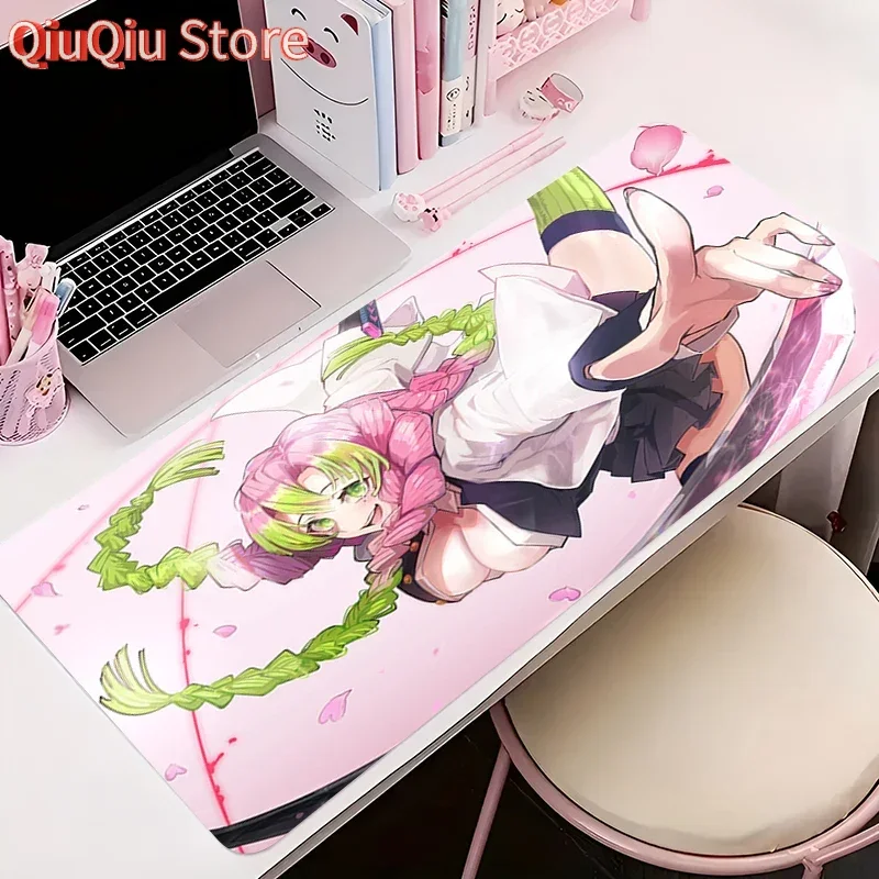 

Mouse Pad PC Accessories Keyboard Mat Anime Pattern Anti-slip Rubber HD Mousepad Gamer D-demon Slayer Kanroji Mitsuri Desk Mat