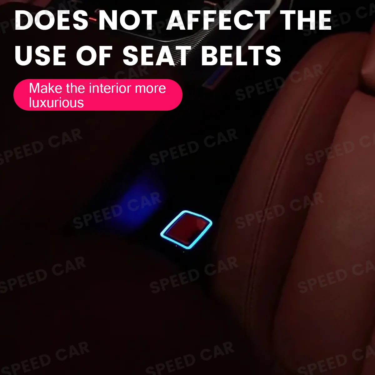 11 Color Seat Belt Buckle Decorative Light For BMW 2 3 4 5 6GT 7 Series G20 G30 G05 G06 G07 G01 G80 i3 M3 M4 Ambient light