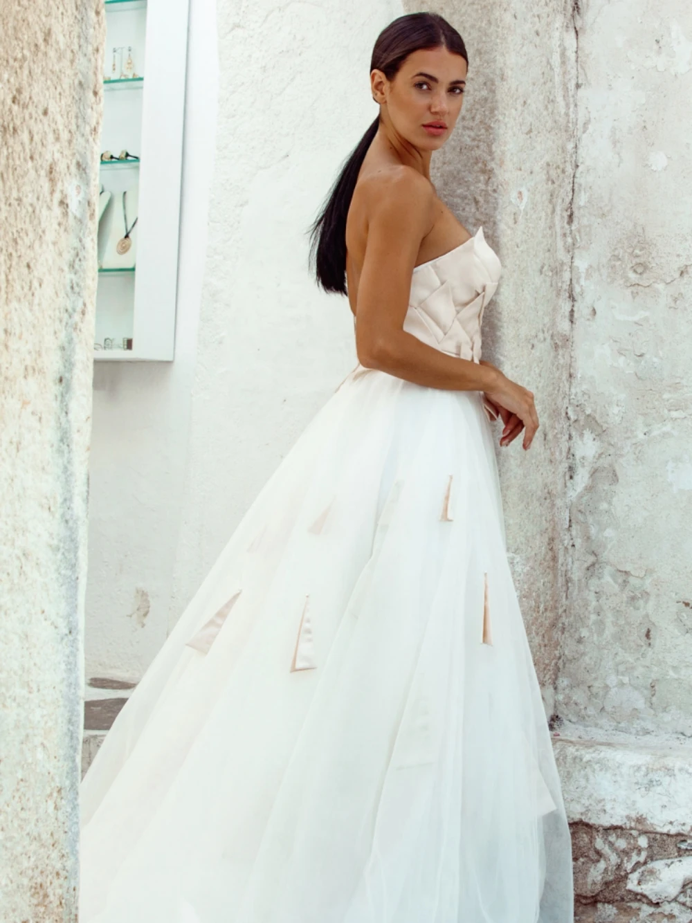 Vestido De novia sin mangas con Espalda descubierta, Sexy, romántico, escote Corazón, elegante, blanco, línea A, largo, boda