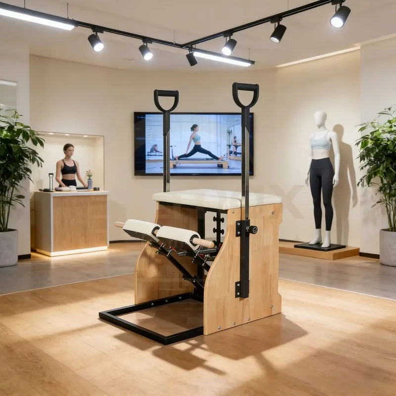YTYIN Pilates Studio Multi-functional Fitness Exercise Gtm Body Building Yoga Maple Wood Pilates Wunda Chair