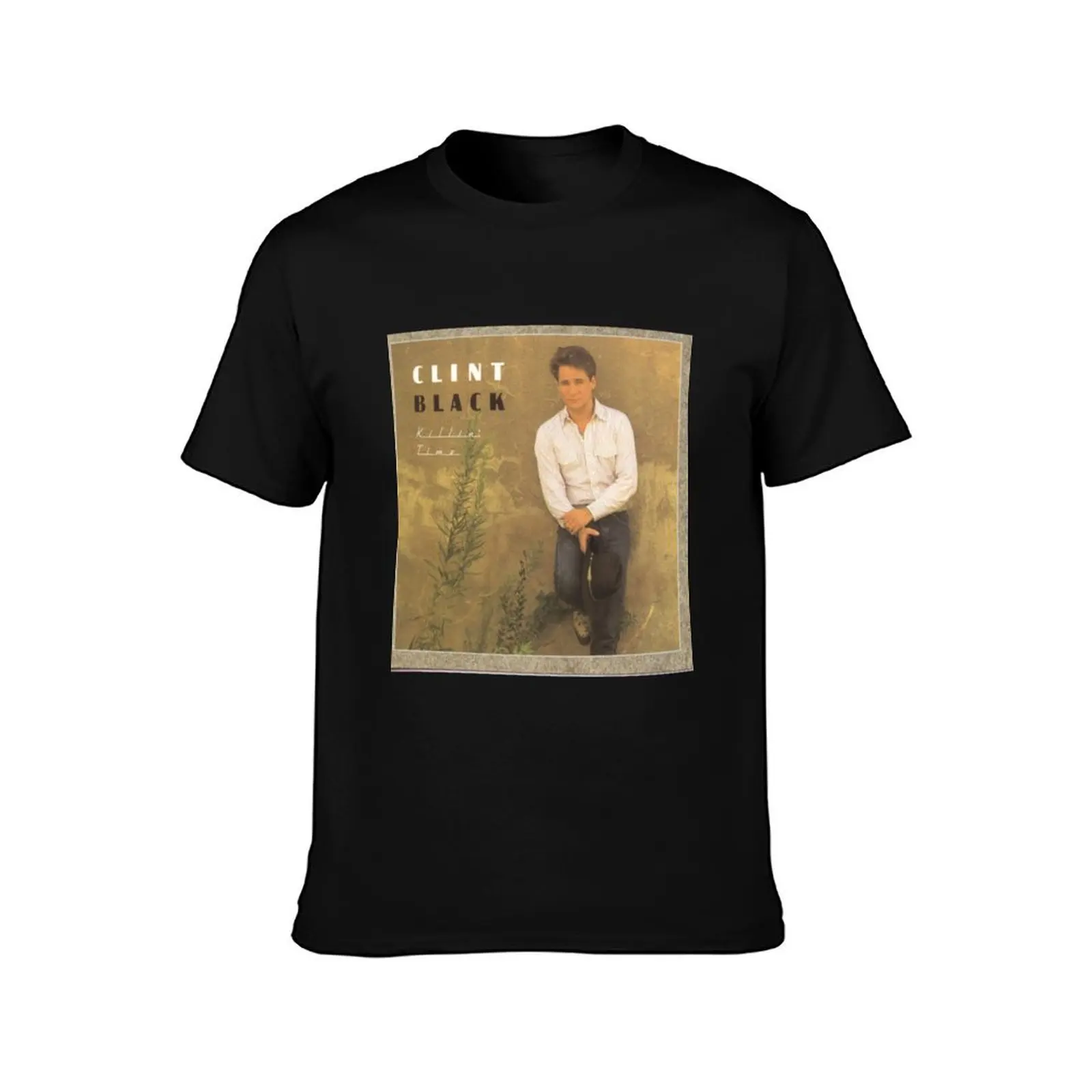 Clint Black Killin' Time T-Shirt Summer Casual Cotton Tee Oversized Streetwear Tops Vintage Graphic Print Unisex Men Women