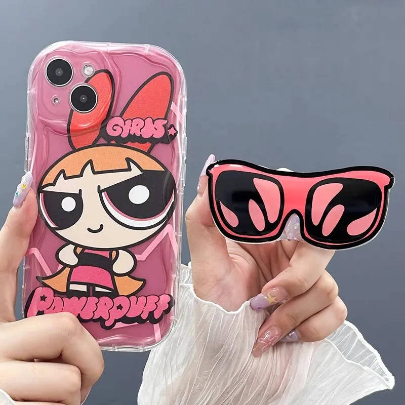 غطاء حافظة قوس النظارات الشمسية للفتيات powerpff ، Oppo A78 ، A98 ، 5G ، A58 ، A38 ، F9 ، A1K ، رينو 7 ، 4G ، 7Z ، 8Z ، 8T ، رينو 5 ، 6 لايت ، 5F ، 4 ، 6