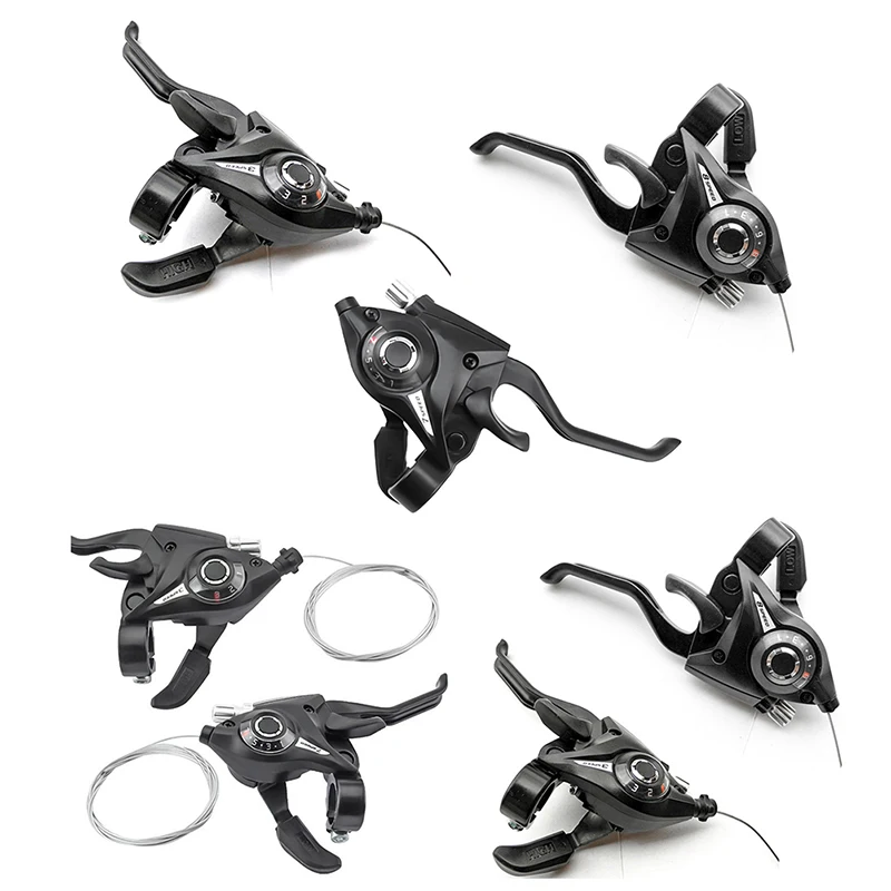 Bike Derailleurs 3x7 21 Speed Switch MTB Bicycle Shifter Levers Brake with Shift Cable Cycling Disc Handle for Bike Trekking