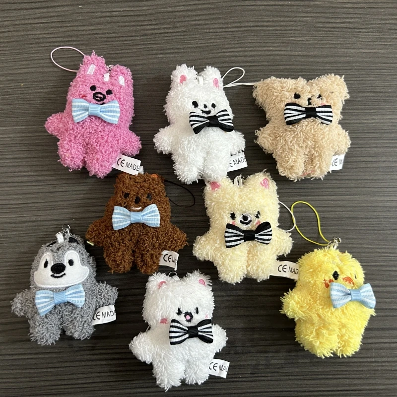 

Новый SKZOO Stray Kids плюшевая кукла брелок милый мультяшный мини-кукла маленькая сумка-подвеска модный кулон детский праздничный подарок