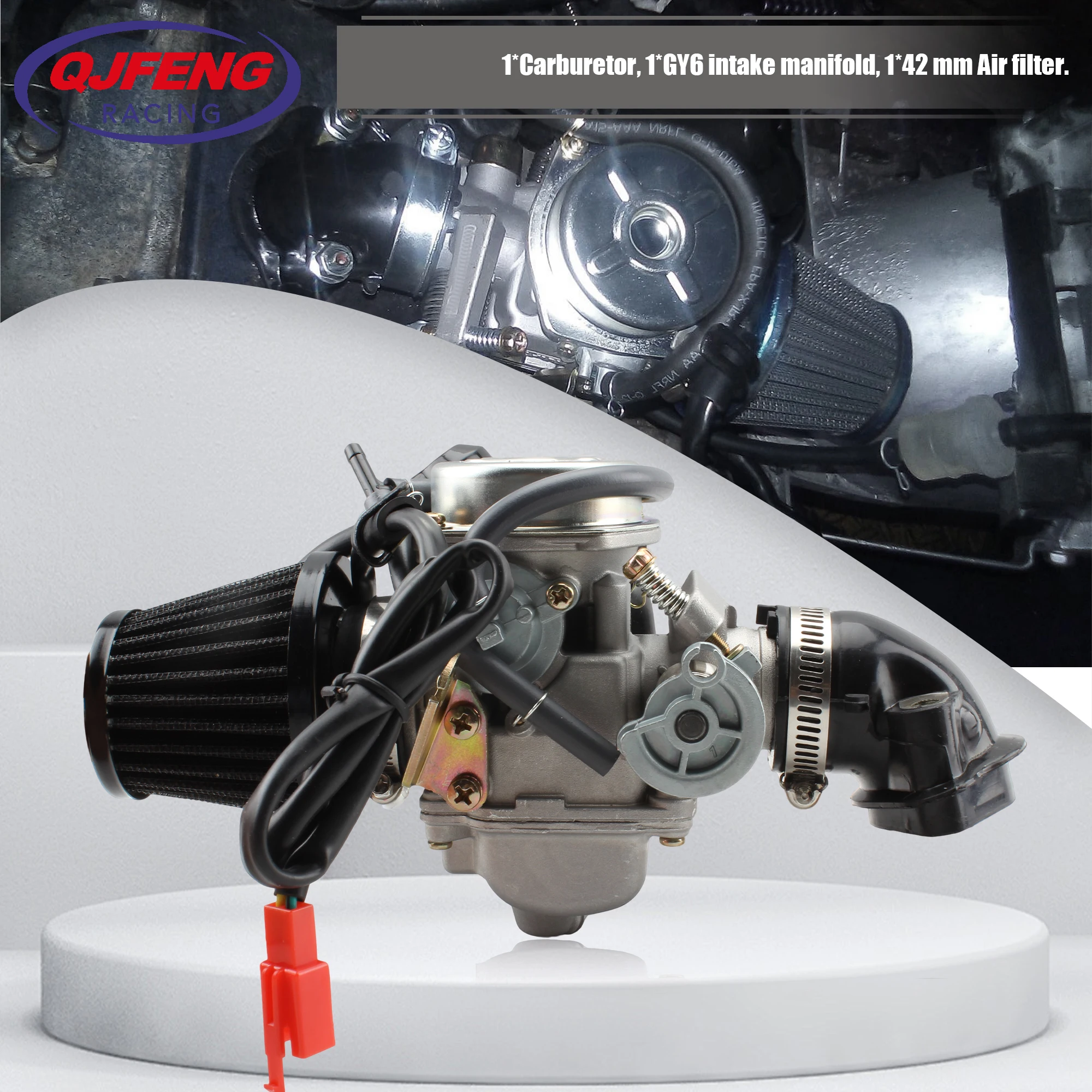 

Motorcycle GY6 125cc 150cc Carburetor Accessories PD24J Fuel System Carb ATV Kart Scooter Power Jet Motocross Parts Carburetor