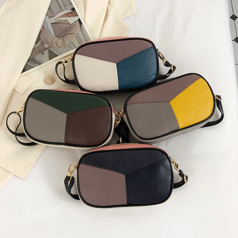 Genuine Leather Women\'s Bag Random Color Shoulder Bag Designer New Fashion Messenger Bag Ladies Mobile Shoulder Crossbody Bag