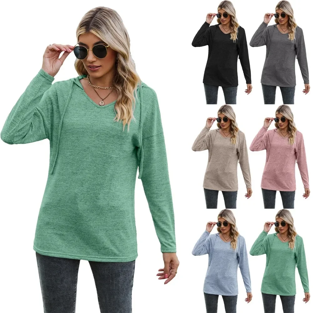 Dameskleding Groene Hoodie Sweatshirts Koreaanse Populaire Kleding Met Lange Mouwen Dames Dames Sweatshirt Met Capuchon