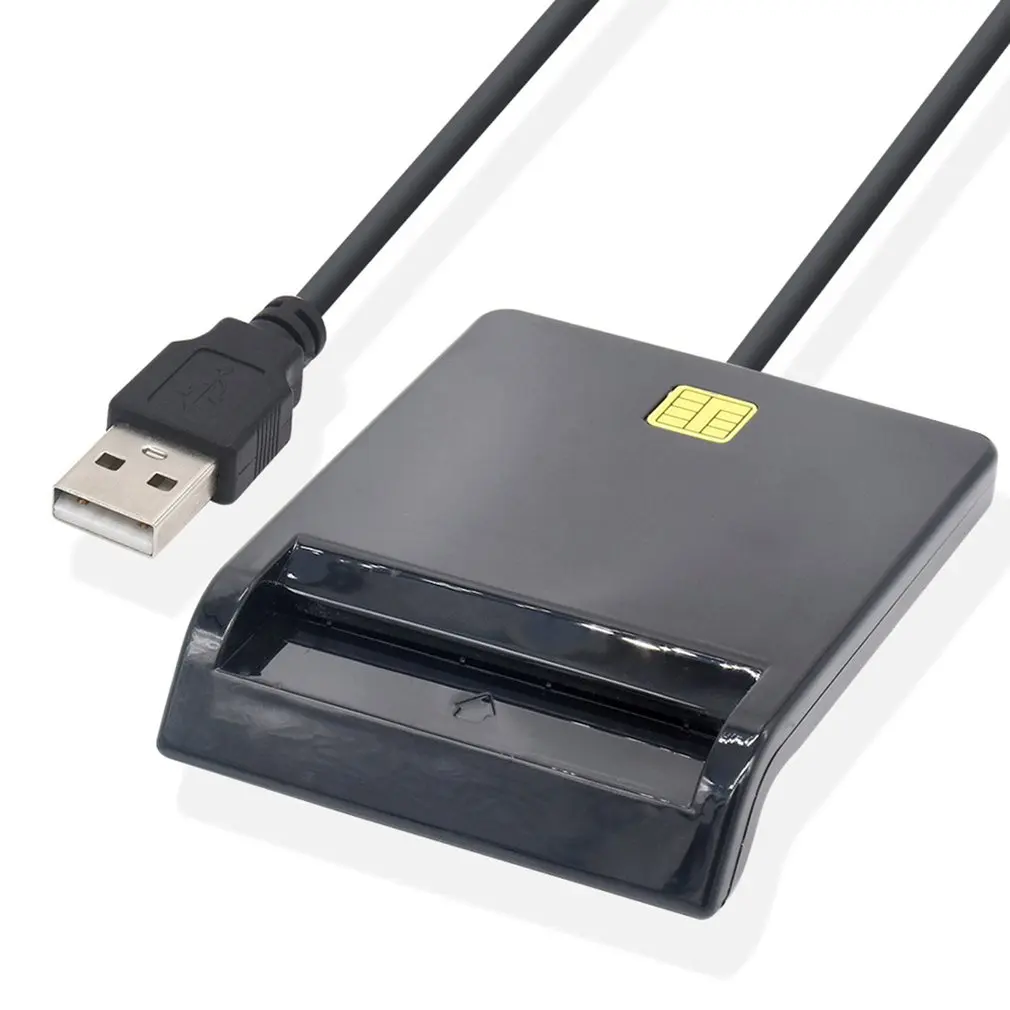 2023 New USB Smart Card Reader For Bank Card IC/ID EMV card Reader High Quality for Windows 7 8 10 Linux OS USB-CCID ISO 7816