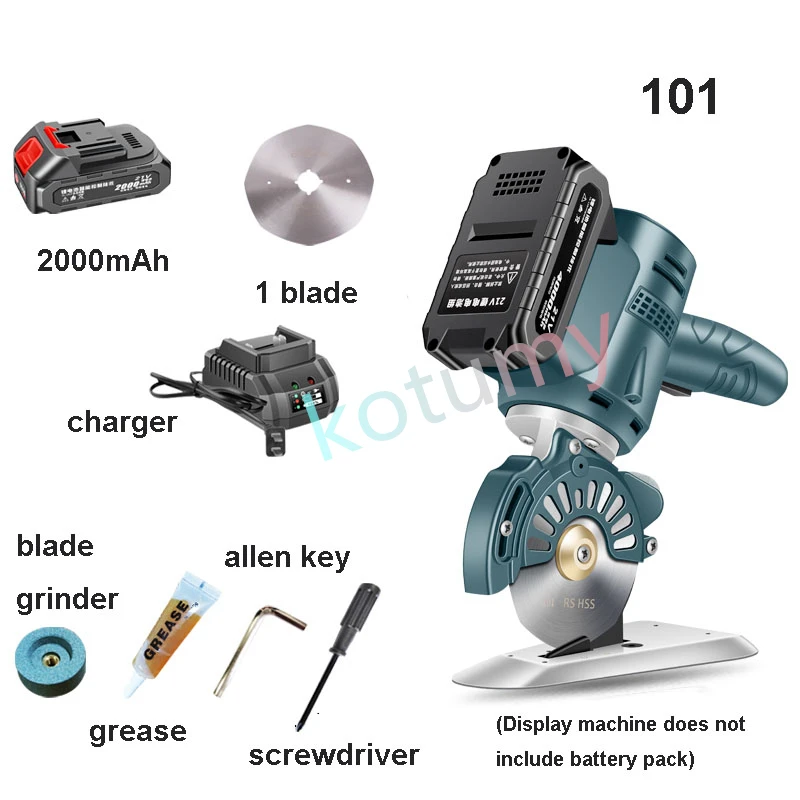 Tijeras eléctricas con batería de litio inalámbrica, máquina cortadora de tela eléctrica, tela para ropa, alfombra, cuchillo Circular de carga de cuero