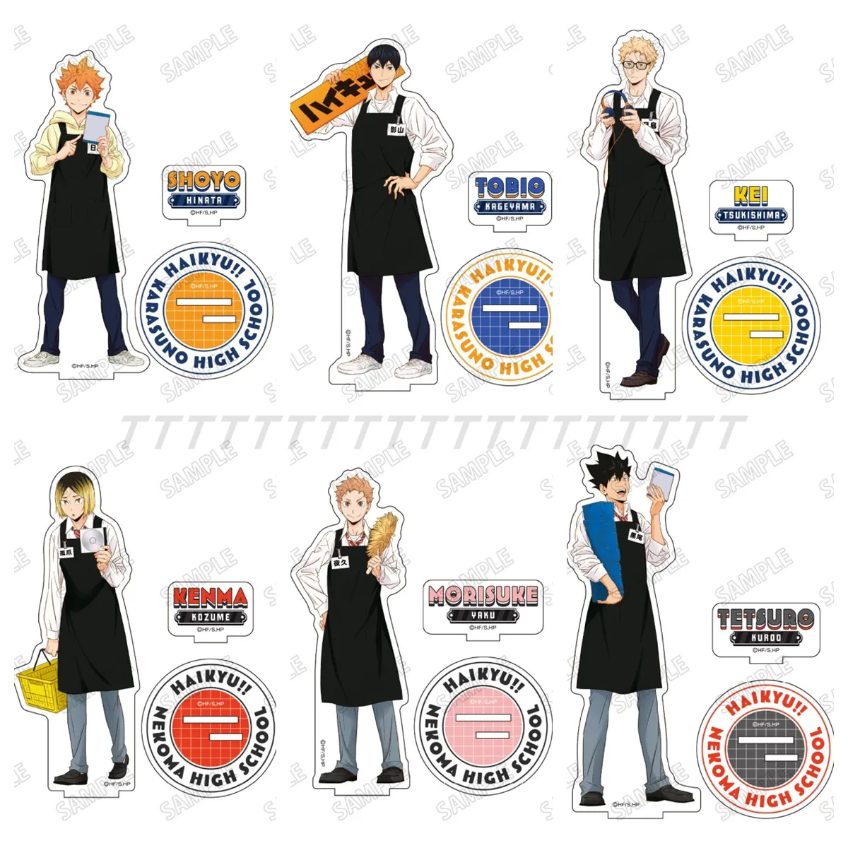 Game Tetsurou Kuroo Shoyo Hinata Tobio Kageyama Kenma Kozume Acrylic Stand Doll Anime Figure Model Plate Cosplay Toy for Gift