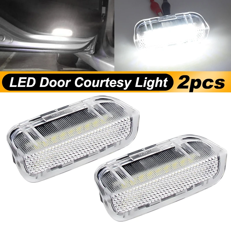 2x White Car LED Door Courtesy Light For VW Passat B6 B7 B8 CC FOR Skoda B6 3T For Seat Alhambra 1K0947411A Door Courtesy Lights