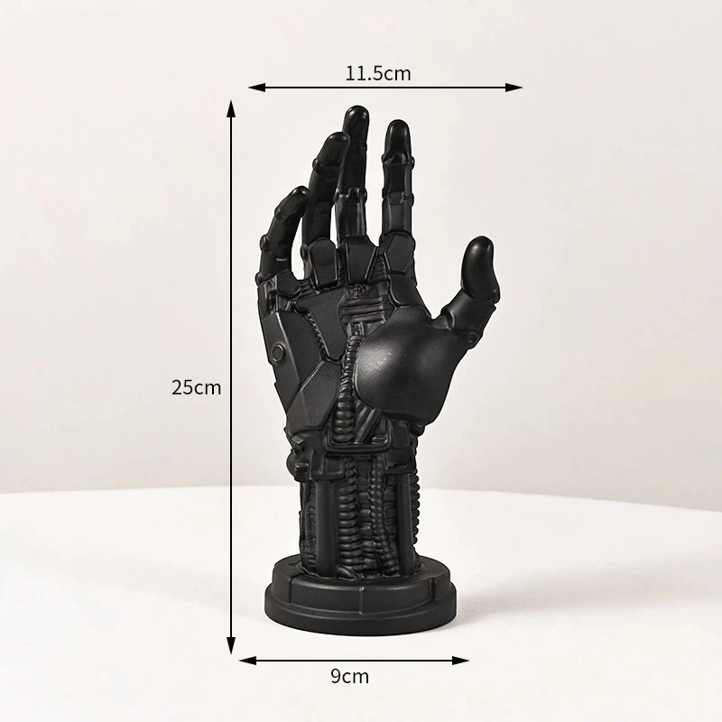 حامل وحدة التحكم Cyberpunk جهاز اليد الميكانيكية حامل مكتب الألعاب تخزين الإبداعية الميكانيكية مقلد روبوت النحت اليد