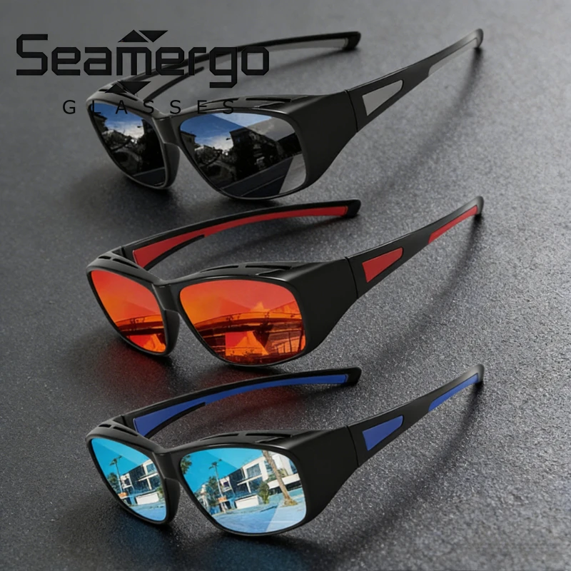 

Солнцезащитные очки SEAMERGO 1/3 шт. с УФ-защитой для активного отдыха, велоспорта, поляризованные, для мужчин и женщин, для рыбалки, вождения, выступлений на сцене