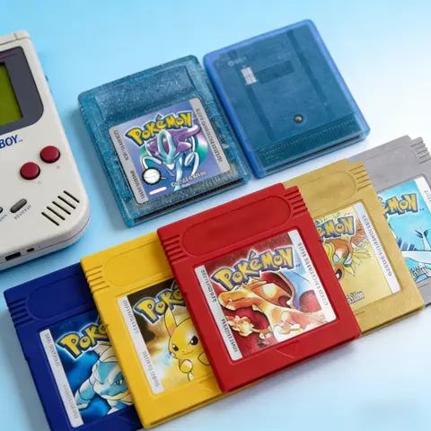 Pokemon Red Blue Crystal Golden Green Silver Yellow GBC Game Card 16 Bit Video Game Cartridge Console Cards For GB/SP