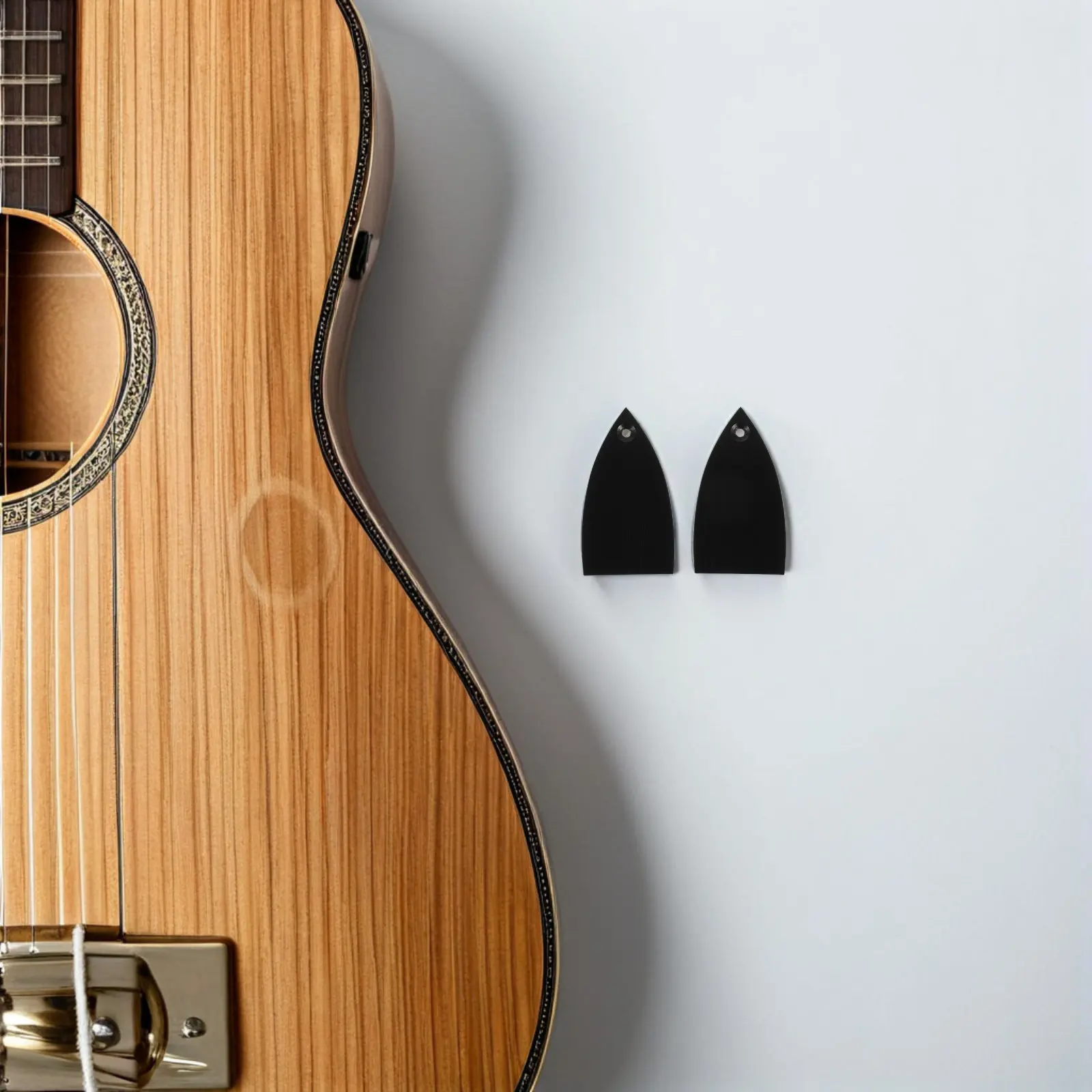 2Pcs Guitar Truss Rod Cover Plate Aluminum Alloy Lightweight Precision Fit Metal Headstock Replacement Guitar Neck Adjustment