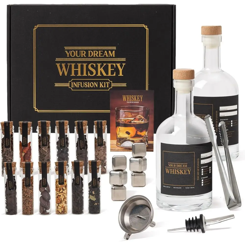 

Изделите свой собственный набор для виски: уникальный подарочный набор «сделай сам» для мужчин с бутылками, чипсами по дереву, ботанике и камнем