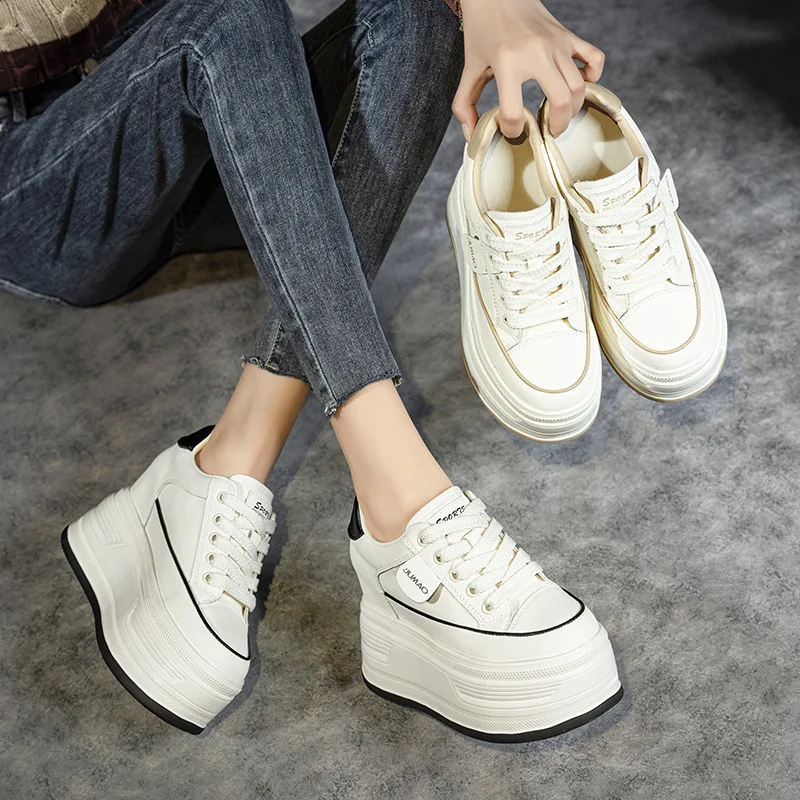 Casual shoes 2026 Spring and Autumn new women's shoes  sponge cake thick soled women's shoes
