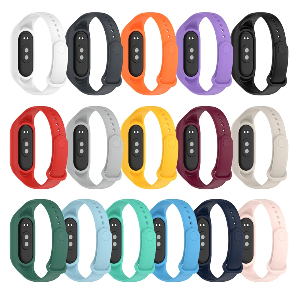 Ремешок для часов Xiaomi Mi Band 8, ремешок для спортивных часов, мягкий корпус из ТПЭ для браслета Mi Band 8