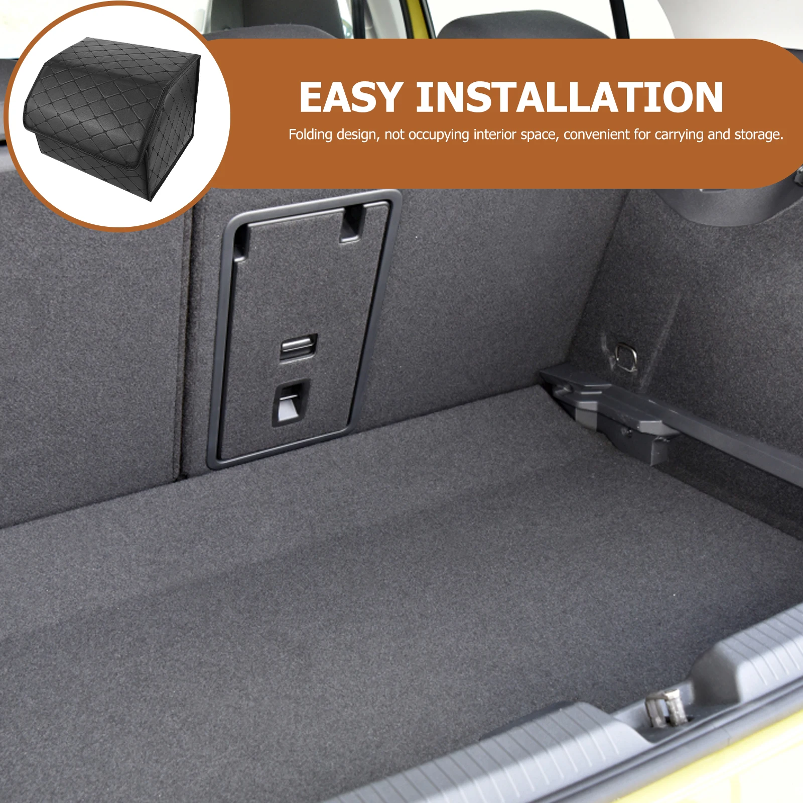 

Folding Car Storage Box Foldable Organizer Bin Automotive Interior Accessories Vehicle Trunk Storage Solution Car Trunk
