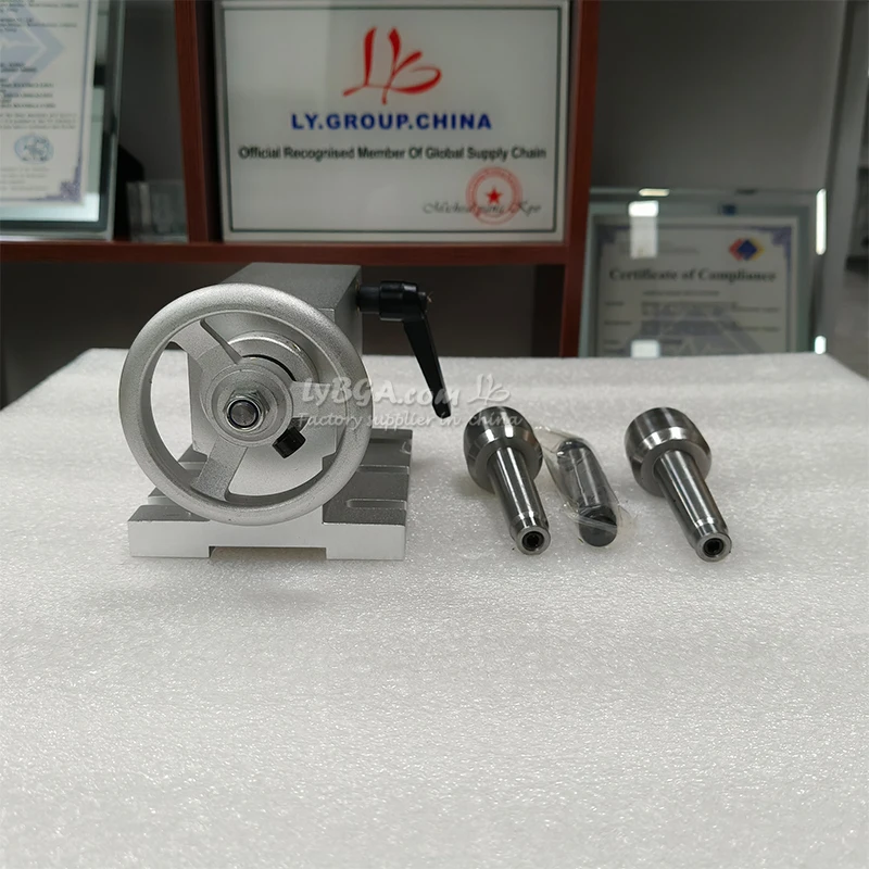 Rotary A Axis 4th Axis MT2 Top Head ER11 Mobile Tailstock Head Center Height 65 mm Activity Tailstock for Engraving Machine