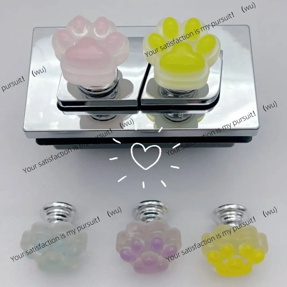 Cute luminous toilet press, cat's paw nail protector