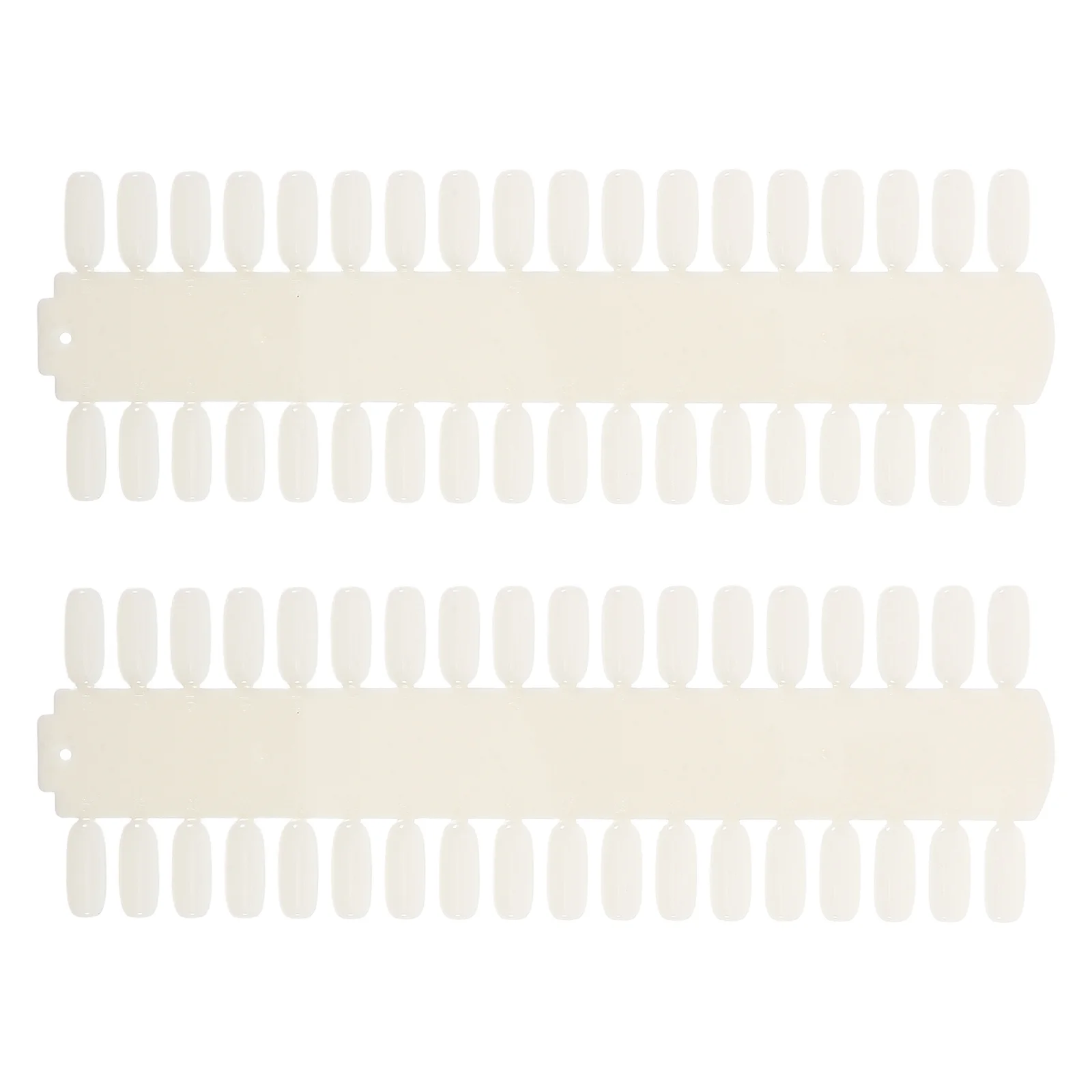 

2Pcs Nail Polish Display Stick 72 Tips Long Strip Board for Salon Manicure DIY Nail Art Color Chart Practice Kit