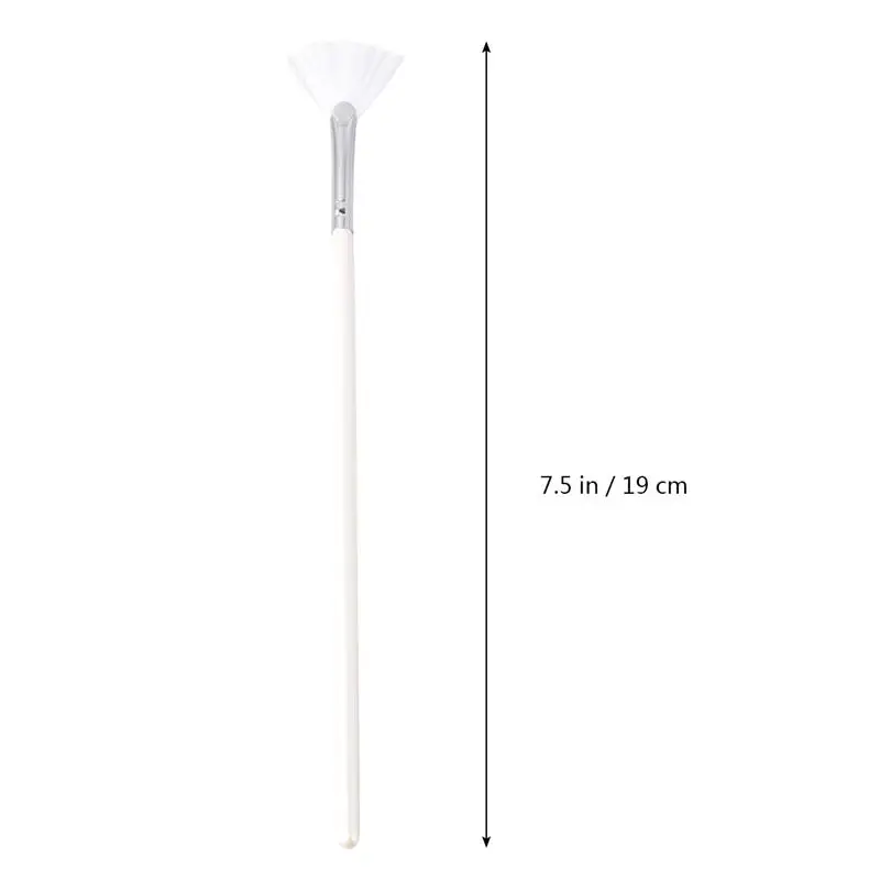 3pcs Makeup Scalloped Face Scalloped Long Handle Mini Mini Mini Scrub Brush Shape Makeup Brush Professional Skin Care Face