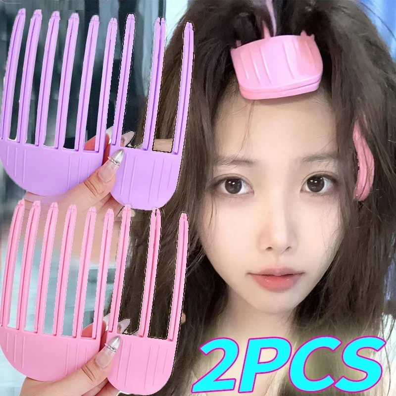 Fluffy Hair Roots Clips Comb Hairpin Curling Bangs Clips Volumizing Curling Fixed Shape Clip Korean Portable Wind Sculpting Comb