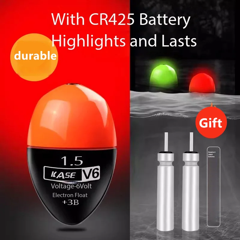 KASE Anti Collision Rock Fishing Apo Electronic Night Light ABS Material Float Anti Collision Long Throw Float Fishing Gear