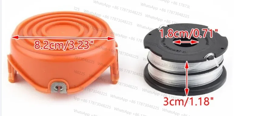 575648-03 575462-00 Spool Line & Cap Plastic Fit for Black & Decker GL675 GL680 GL685 GL686 GL687 GL690 Strimmer