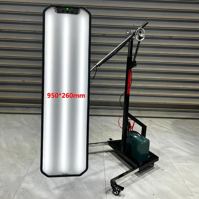 95Cm Pulley Bracket 6-color Adjustable Led Strong Magnetic Leveling Light, Car Depression Pit Dent Repair Detection