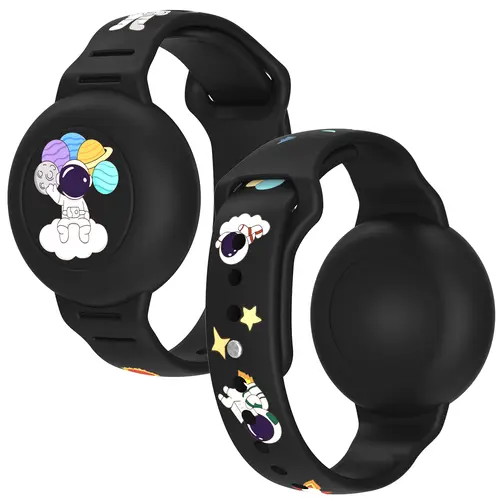 AirTag Bracelet for Kids, Waterproof Cute Cartoon Air Tag Holder for Kids with Full Coverage Design Silicone Hidden Wristband - Image 26