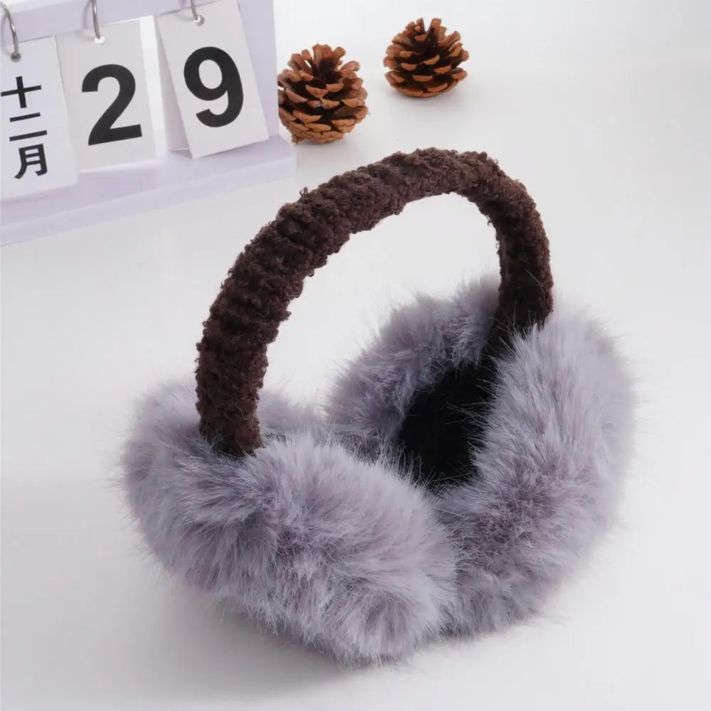 Faux Ear Muffs Winter Warm Earmuffs Foldable Windproof Ear Protectors Soft Plush Accessories For Cold Days