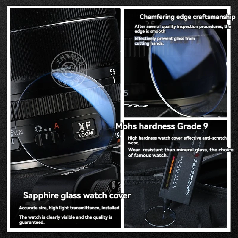 Sapphire Glass Mask For IWC Pilot IW326501 IW327001 IW327002 Mark Little Prince Mark 17 18 Watch Mirror IW327004  Lense