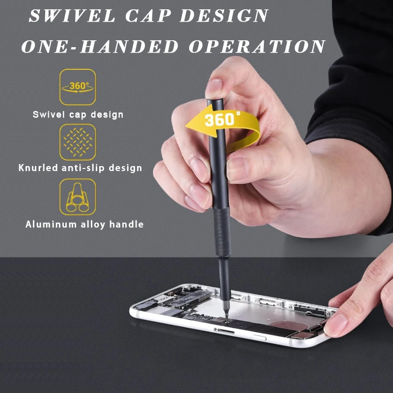 153 in 1 Precision Electric Screwdriver Set with 136 Magnetic Screw Driver Bits Electric Repair Tools for iPhone PC Game Console