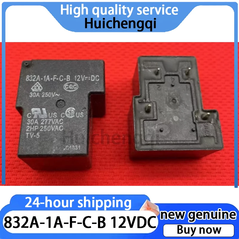 1PCS Genuine 832A-1A-F-C-B 12VDC Relay 4-pin Set Normally Open