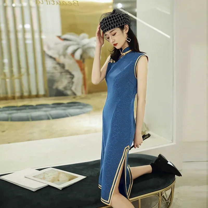 2024 традиционный костюм Cheongsam Shanghai Qi Tang, винтажное восточное современное китайское платье Qipao 102 MN3