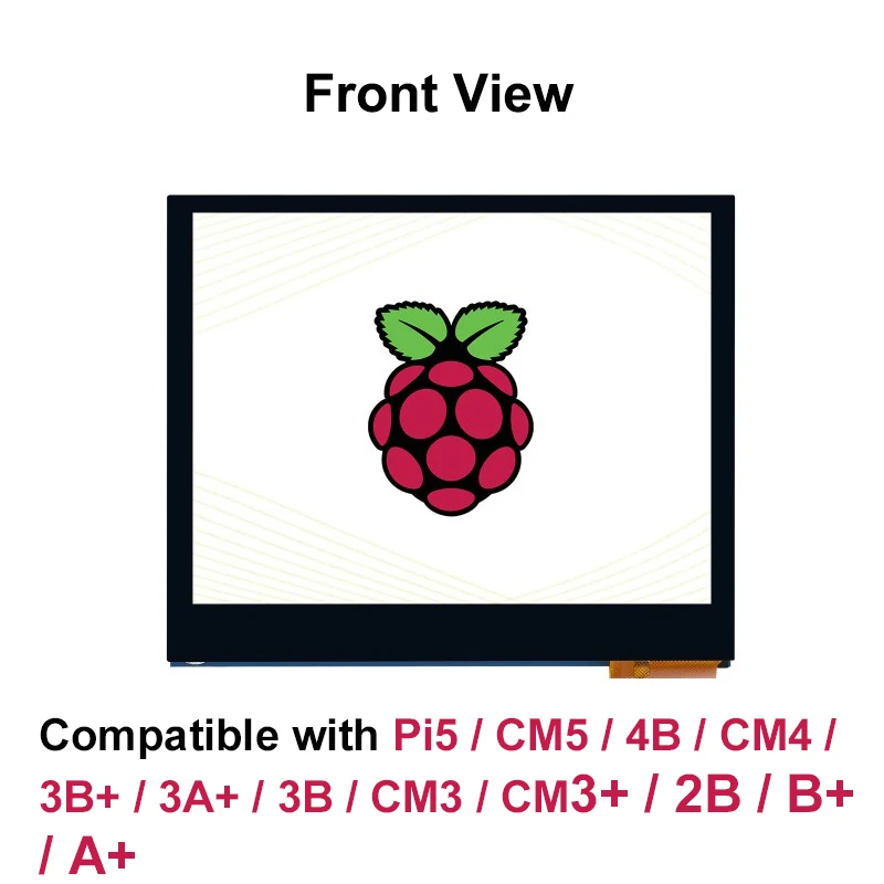 Waveshare Raspberry Pi5 3.5inch IPS DSI Display Touchscreen 640x480 Pixels 5-Point Touch Compatible for Trixie Bookworm Bullseye
