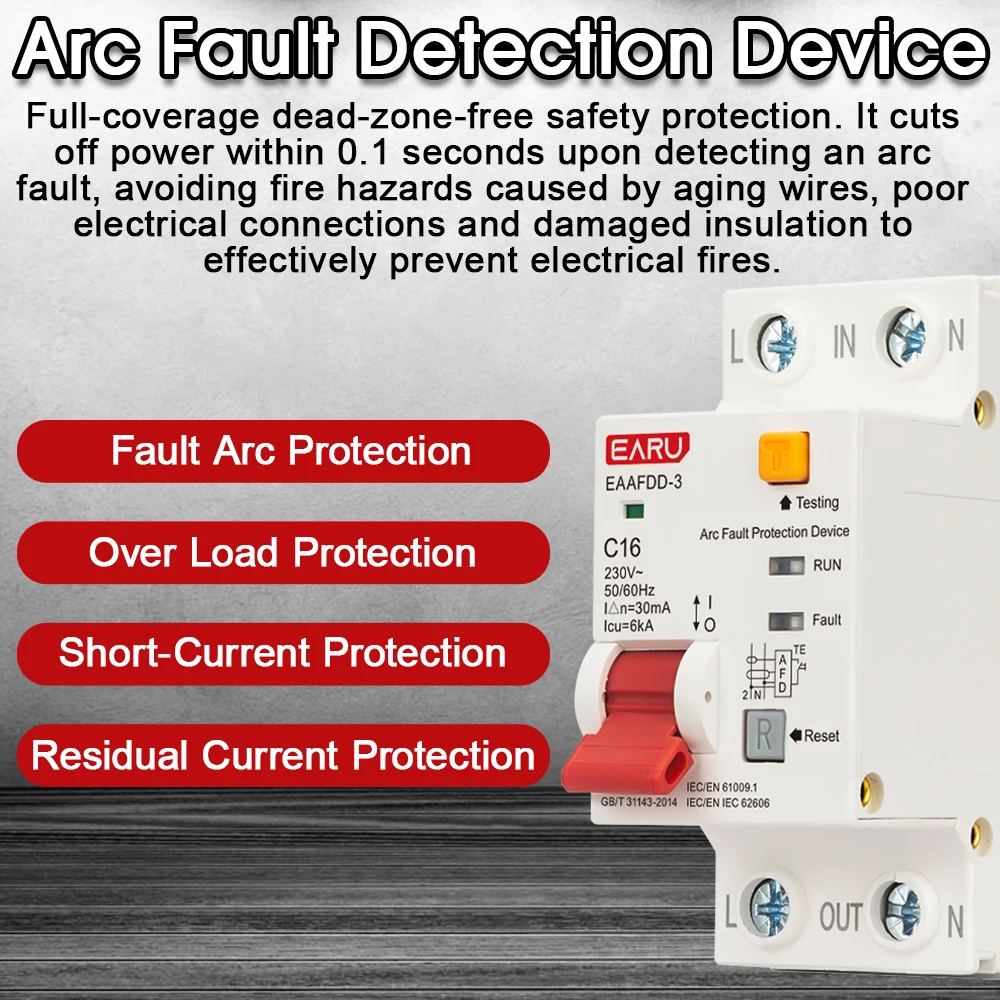 EARU AFDD AFCI Arc Fault Detec - đánh giá và giá Circuit Breaker Finder