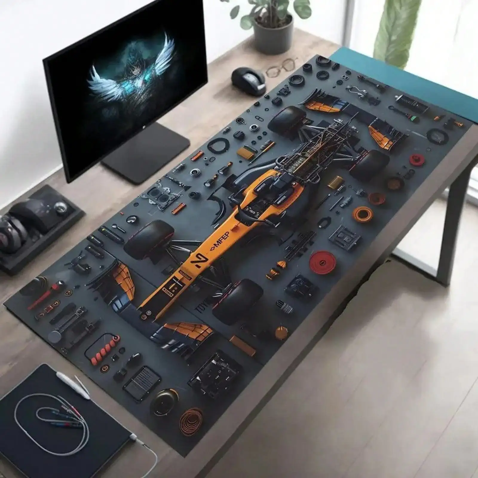 Racing Parts F1 Mouse Pad XXL Desk Mat Large Gaming Keyboard Mat Office Gift