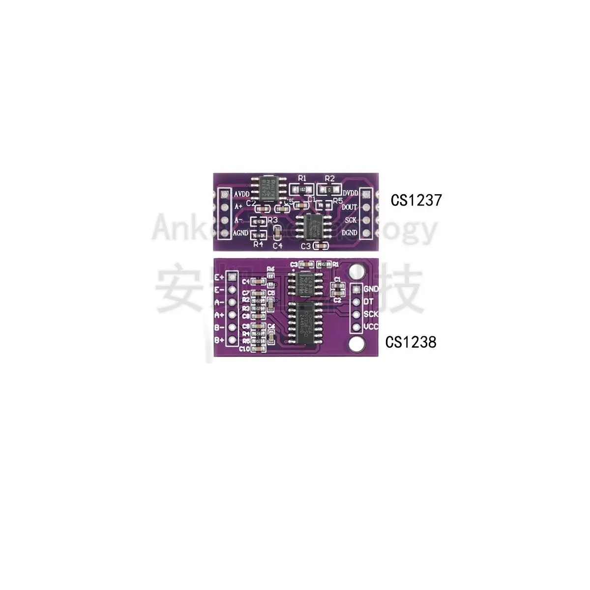 CS1237/1238 24-bit analog-to-digital conversion ADC module with onboard TL431 reference chip, load cell