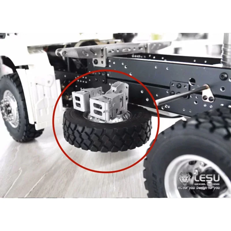 RC 1/14 Truck Preparation of Tire Rack Wheel Stop Slide Suite for Tamiya Hydraulic Excavator Loader Dump Truck Tripper DIY Parts