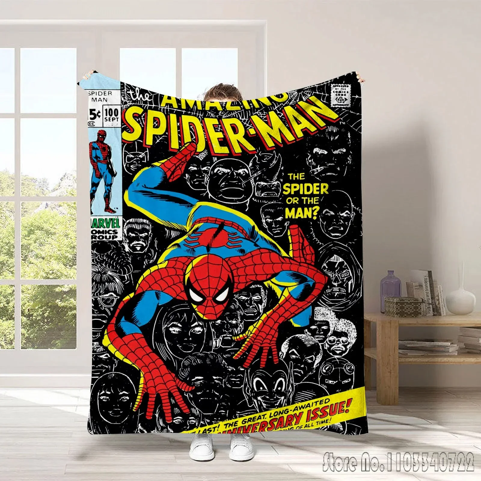 Spiderman Avengers Hulk 3D Printed Home Kids Blanket Throw for Bed Sofa Decor Fleece Nap Blankets Boys Girls Children Gift