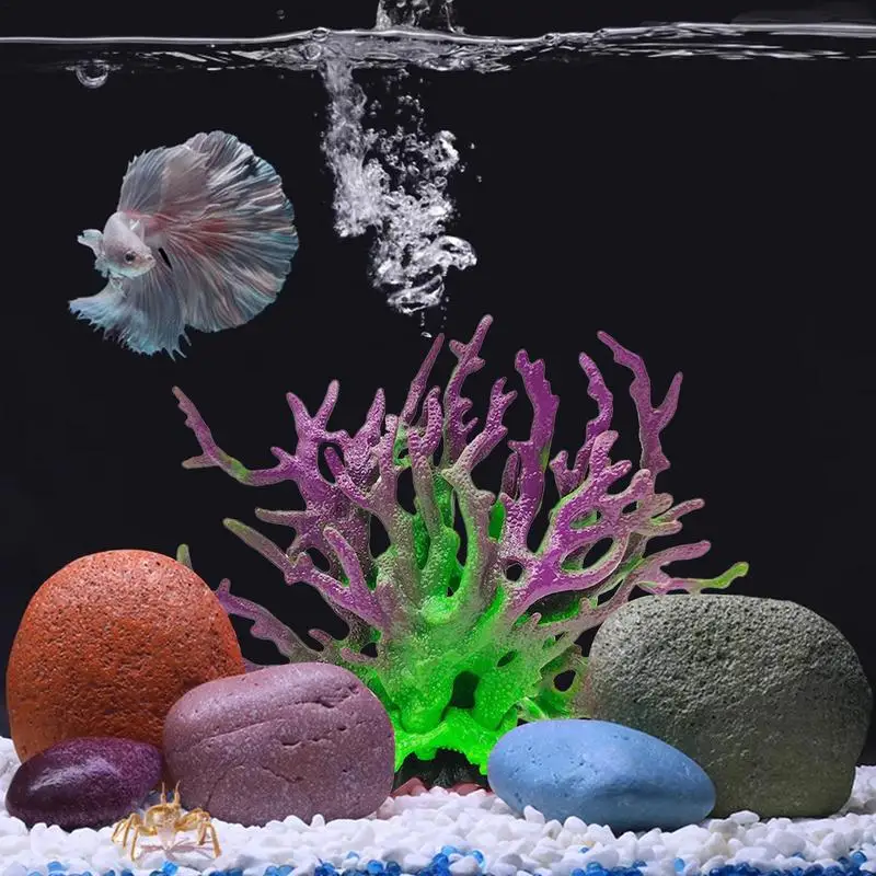 Aquarium Coral Simulation Fish Tank Plants Landscape Decoration Multiple Colour Aquarium Decor Accessories Aquariums Terrariums