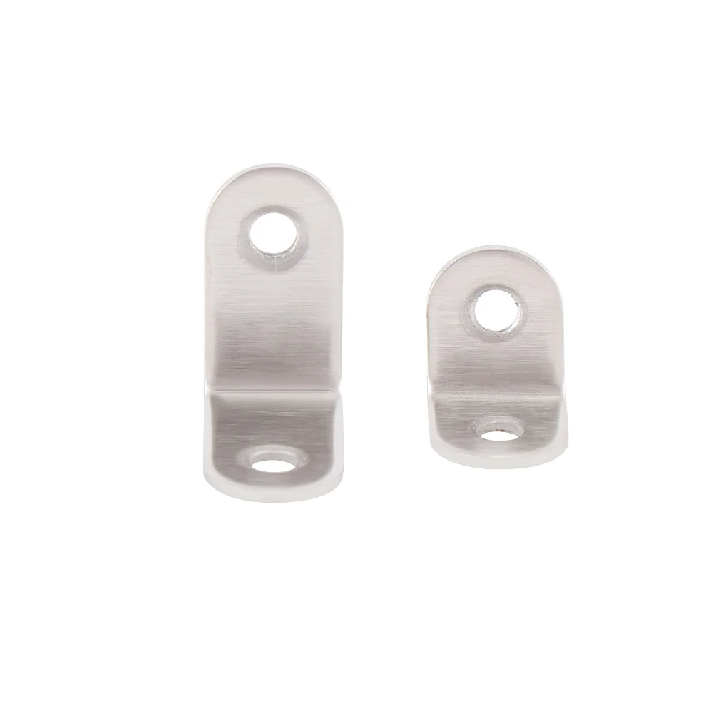 10 Pcs 20mm x 20mm Stainless Steel Corner Code L Type Code Round End 90 Degree Corner Bracket Thick Reinforced Angle